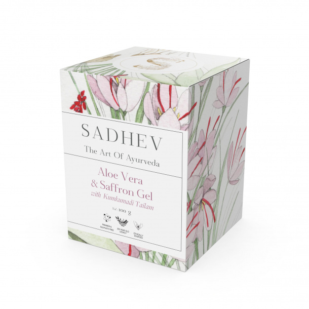 Aloe Vera gel & šafrán a Kumkumadi Thailam  50g 