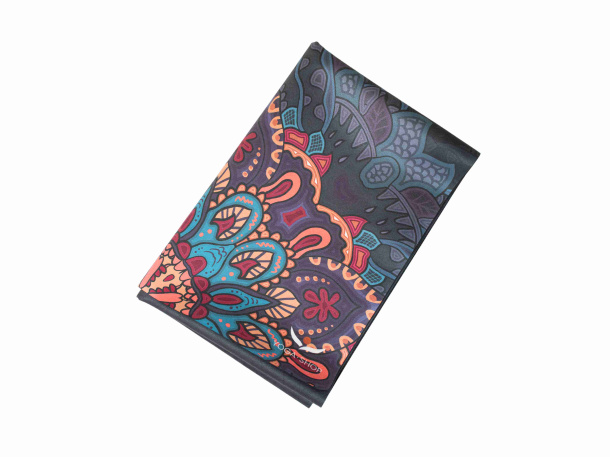 Cestovní designová podložka na jógu Mandala Fire