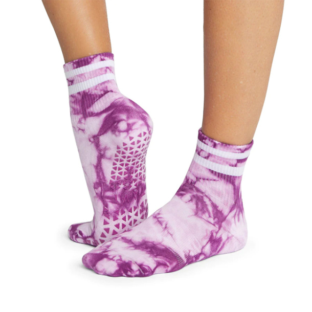 Ponožky na jógu Tavi Aria Violet Tie Dye 