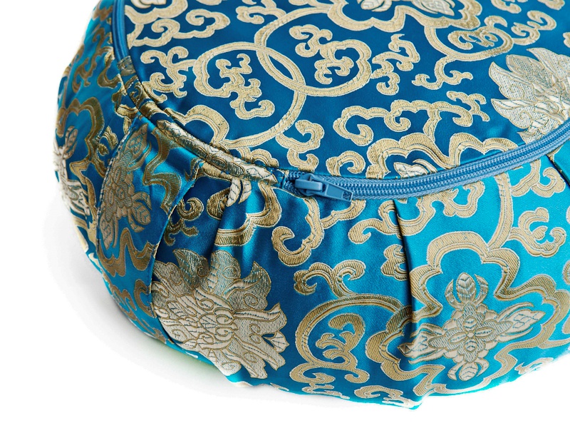 Meditační polštář Luxury tyrkysov