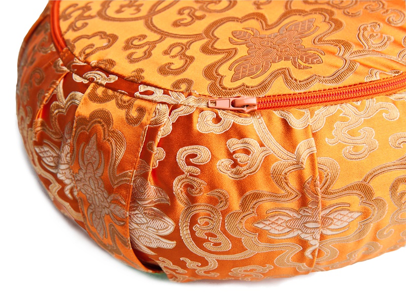 Meditační polštář Luxury oranžový