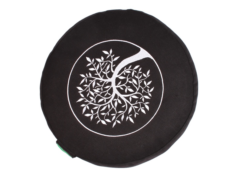 Meditační polštář Tree of life černý