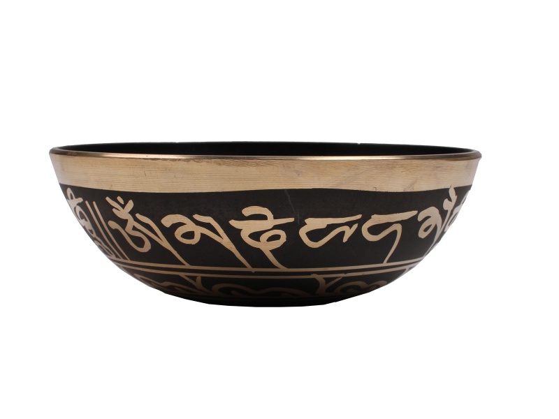 1. Tibetská mísa Manipuri černá