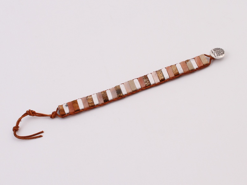 Náramek Strom života achát a howlite