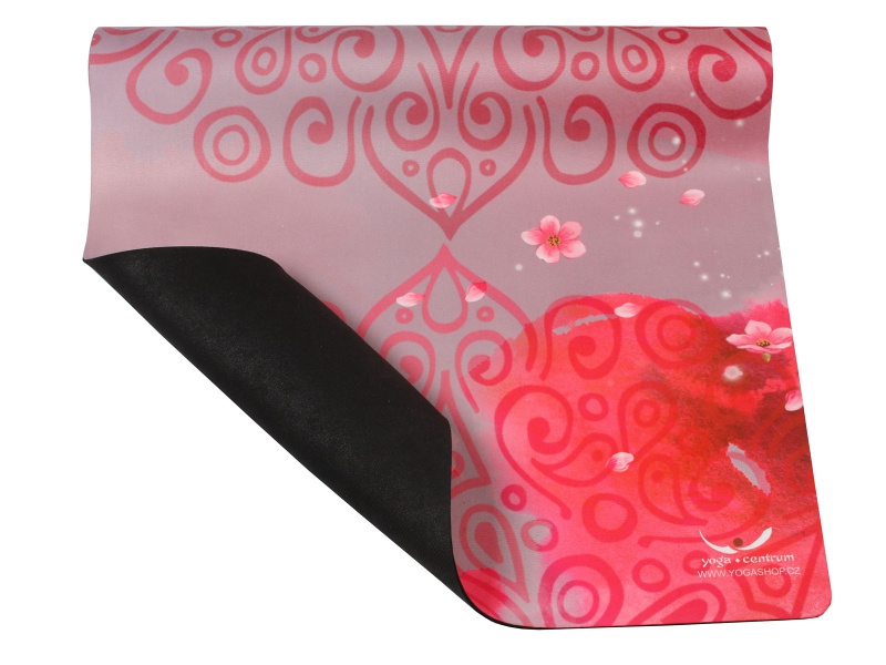 Designová podložka na jógu Mandala Pink
