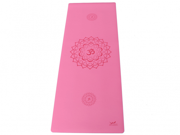 Yogacentrum PU podložka na jógu Lotos Pink